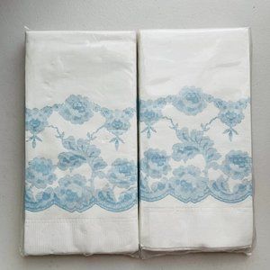 Vintage Creative Arts 12 Paper Napkins Lace  Print NEW Lot of 2